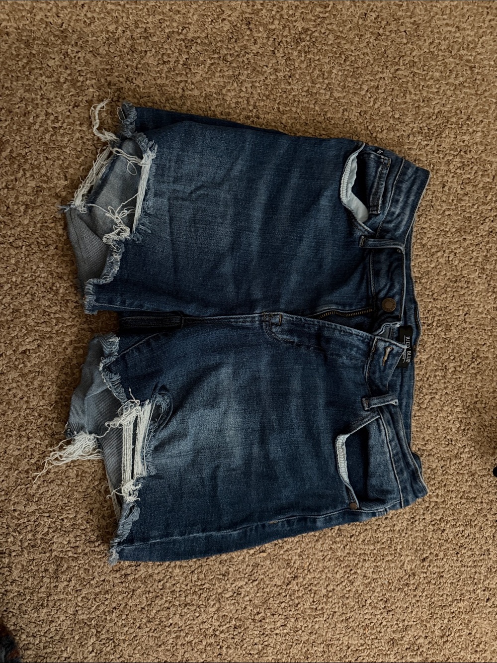Judy Blue Mid-Dark Indigo Denim Shorts